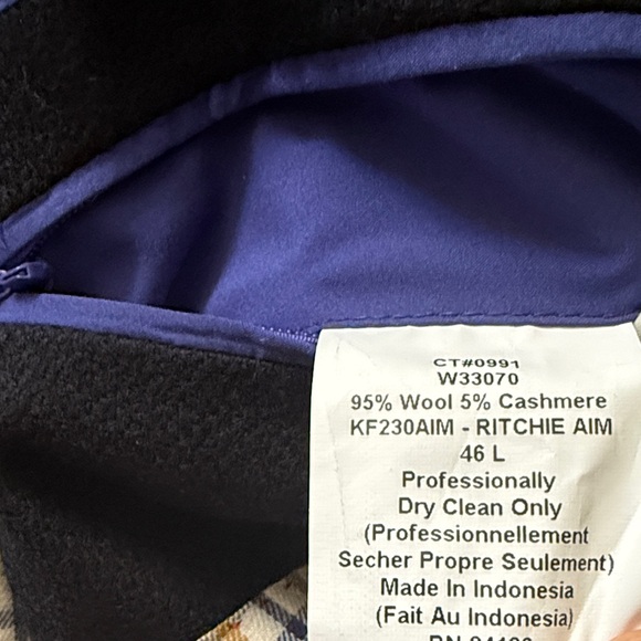 Kroon 46 L Ritchie Aim wool cashmere Black Blazer with Button & zip Details VGC - Picture 10 of 10